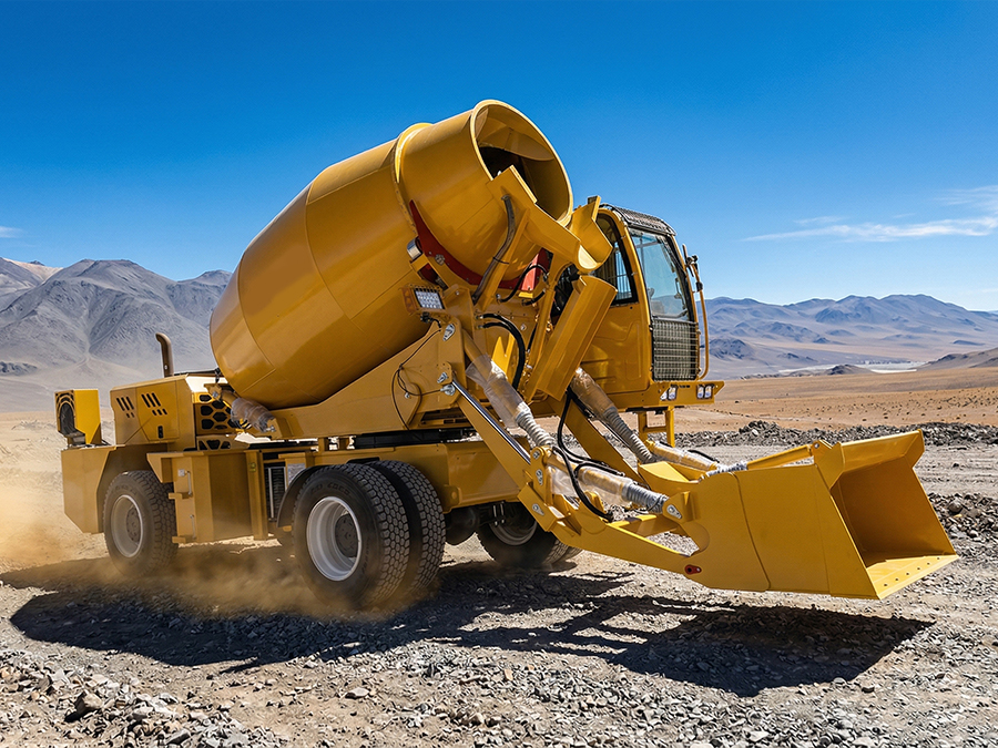 concrete batching plant concrete pump self loading concrete mixer  trailered mixers